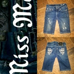 Girl's Miss Me Bermuda Distressed Shorts Size 10  💞